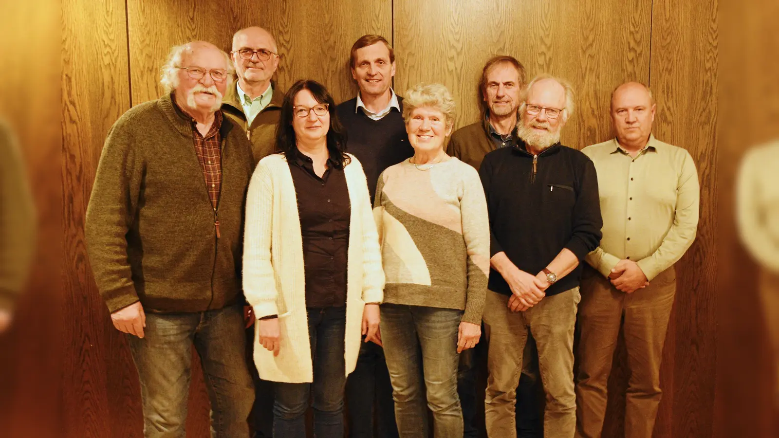 (v.l.) Josef Jacobi, Nikolaus Krahn, Ines Koßmann, Carsten Arndt, Irene Büttner, Otmar Wiegard, Burkhard Beinlich, Rudolf Ostermann (Foto: Frank Grawe)  (Foto: Frank Grawe)