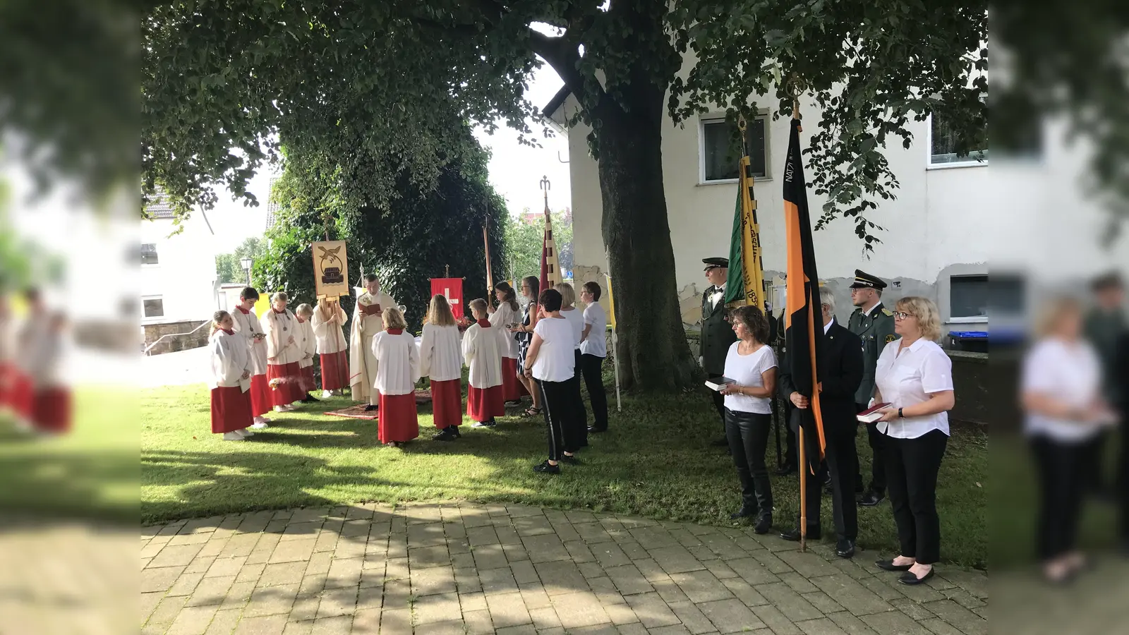 Die Lobeprozession in Natzungen wird wie seit einigen Jahrhunderten durch das Dorf gehen, um Gottes Segen für Mensch, Vieh, Feld und Flur zu erbitten. <br> (Foto: privat)